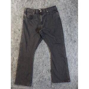 Levis Jeans Womens 16 Black Gray Heritage High Rise‎ Kick Boot 34x30 Western